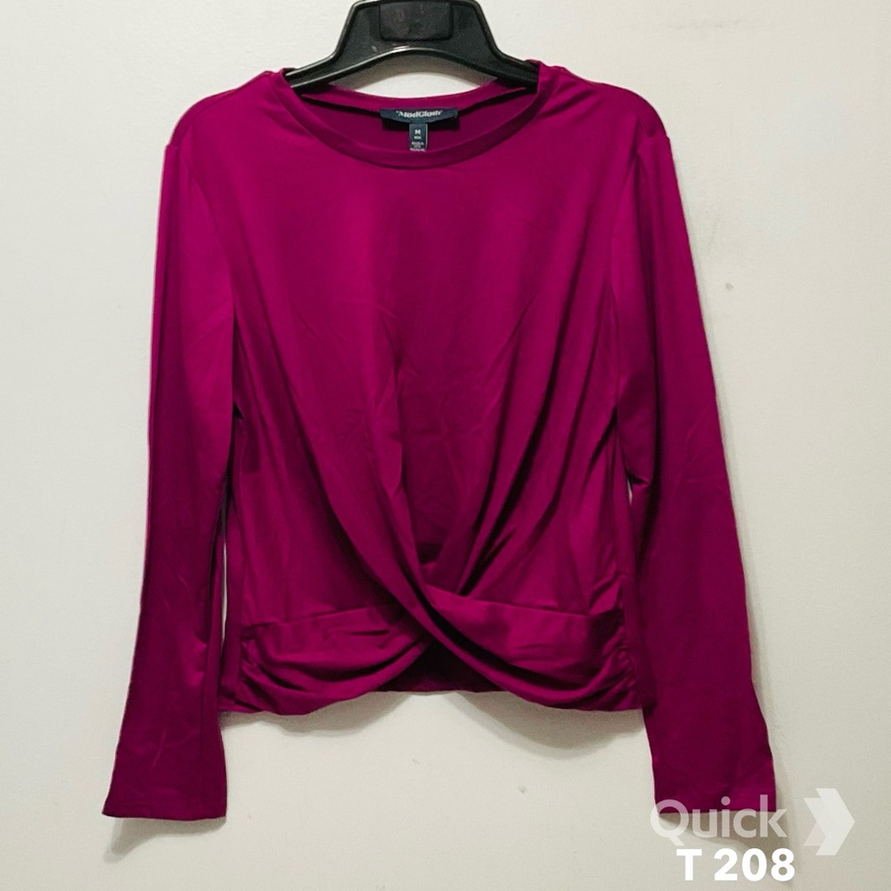 NWT Modcloth A Twist Of Fun Long Sleeve Knit Top